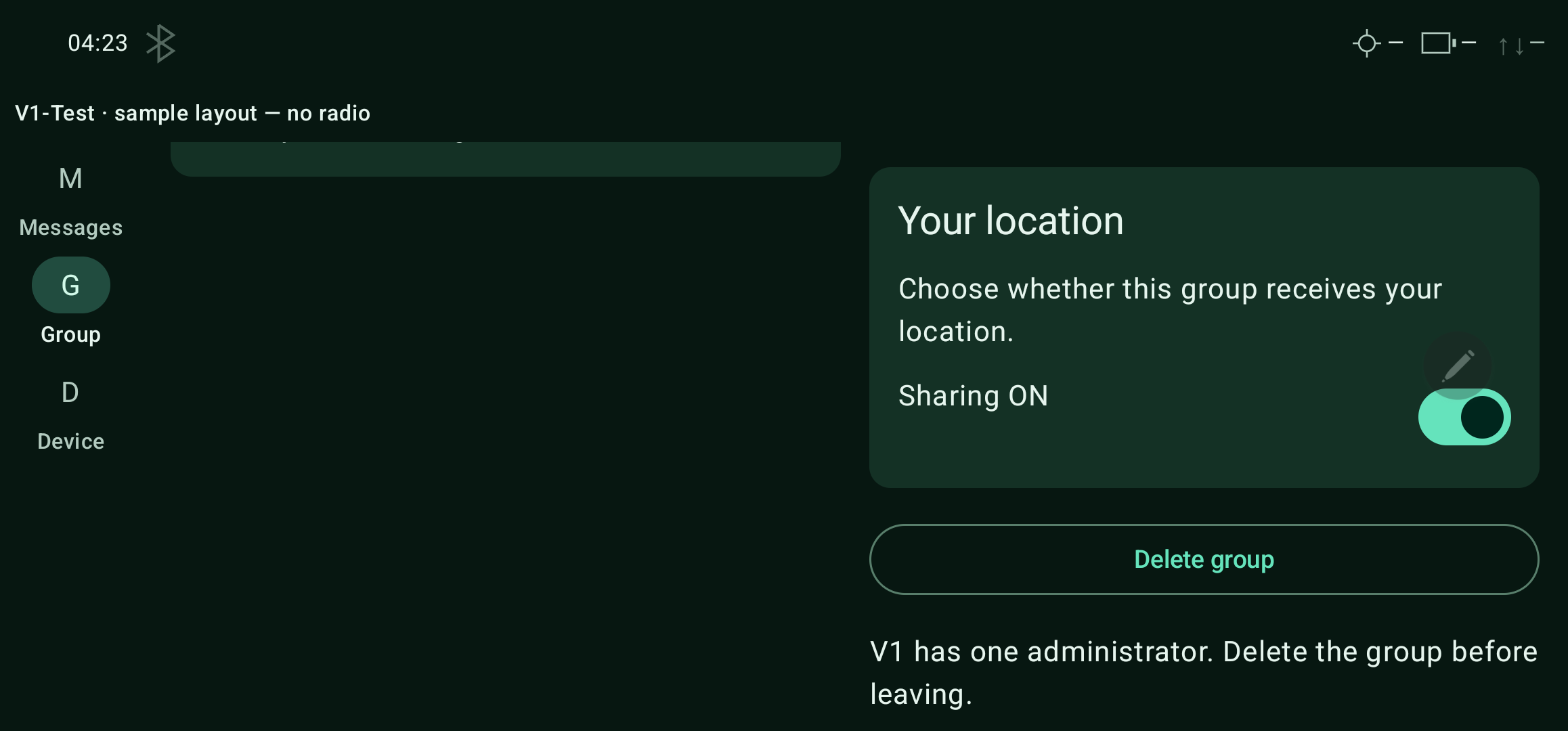 Administrator controls — lower page — landscape