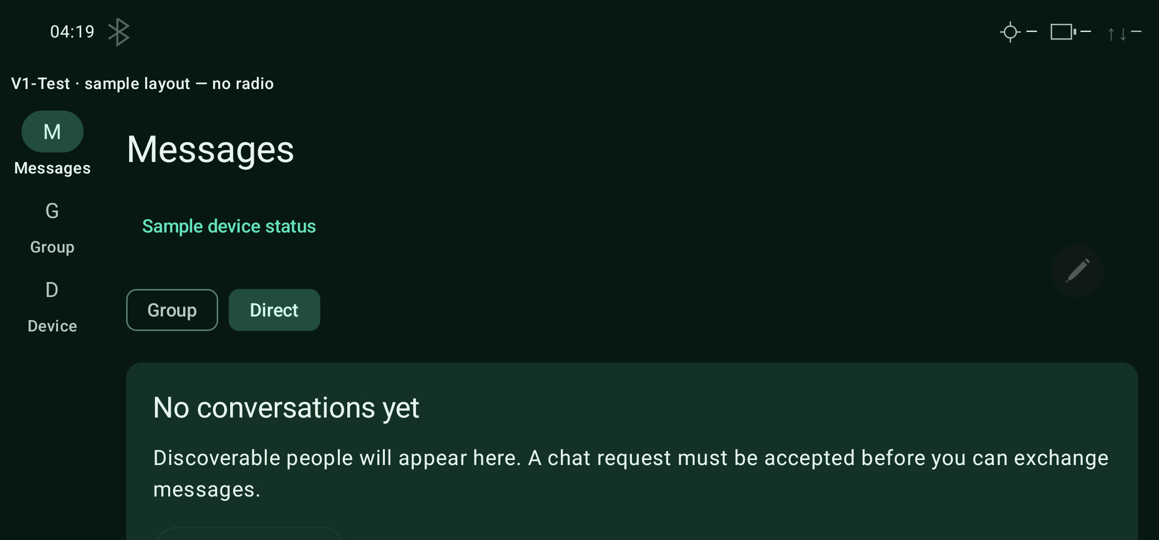 Direct conversations — landscape