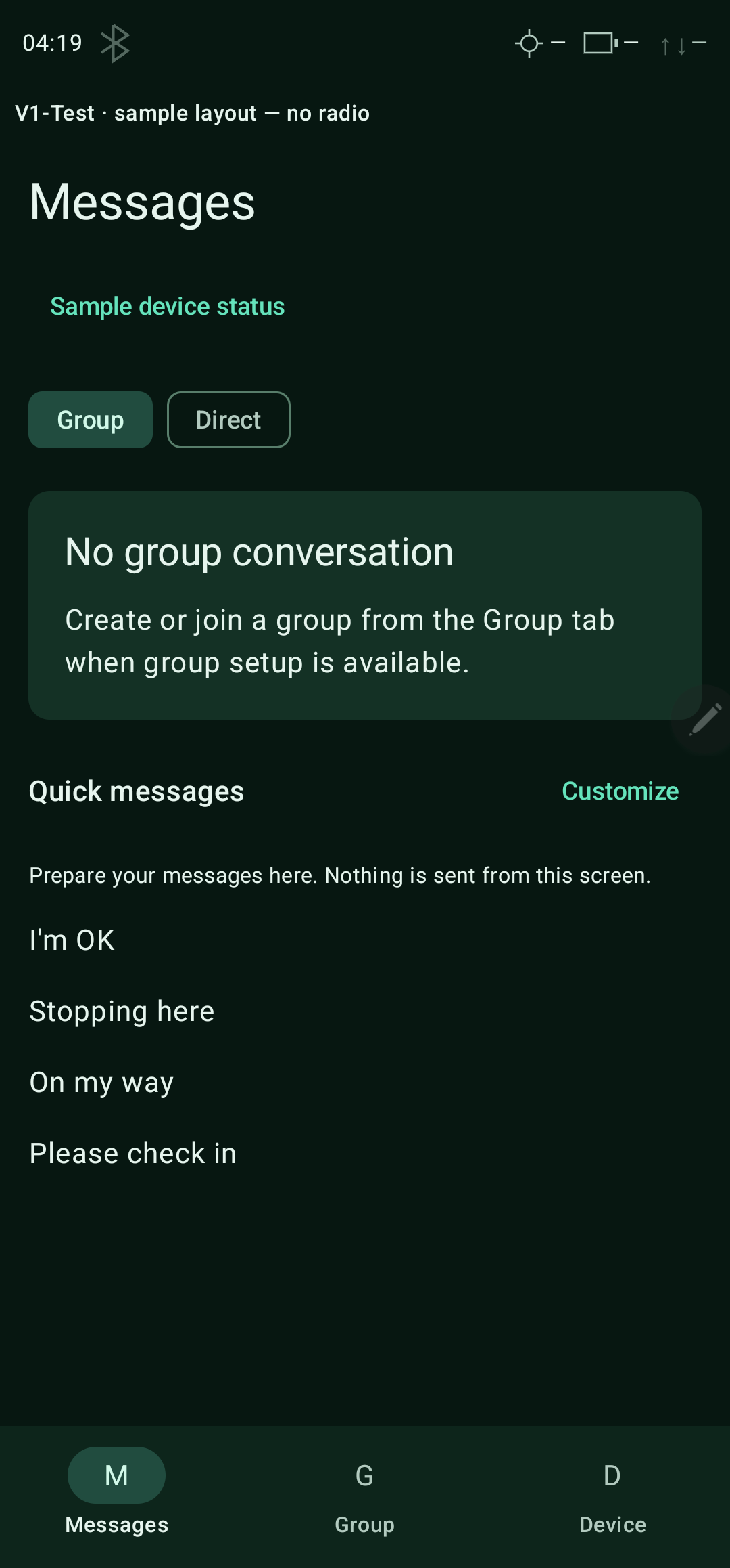 Group messages — portrait
