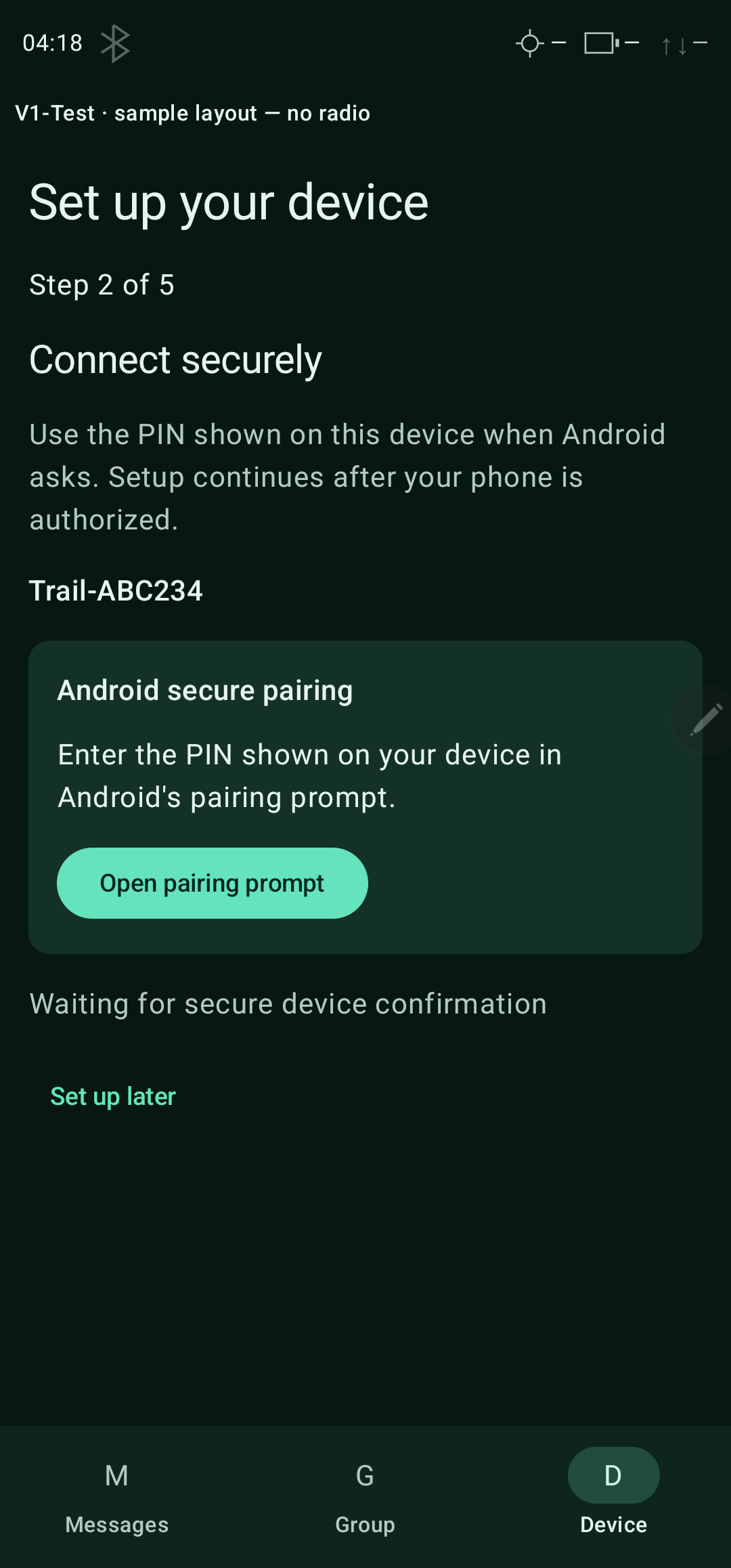 Secure phone connection — portrait