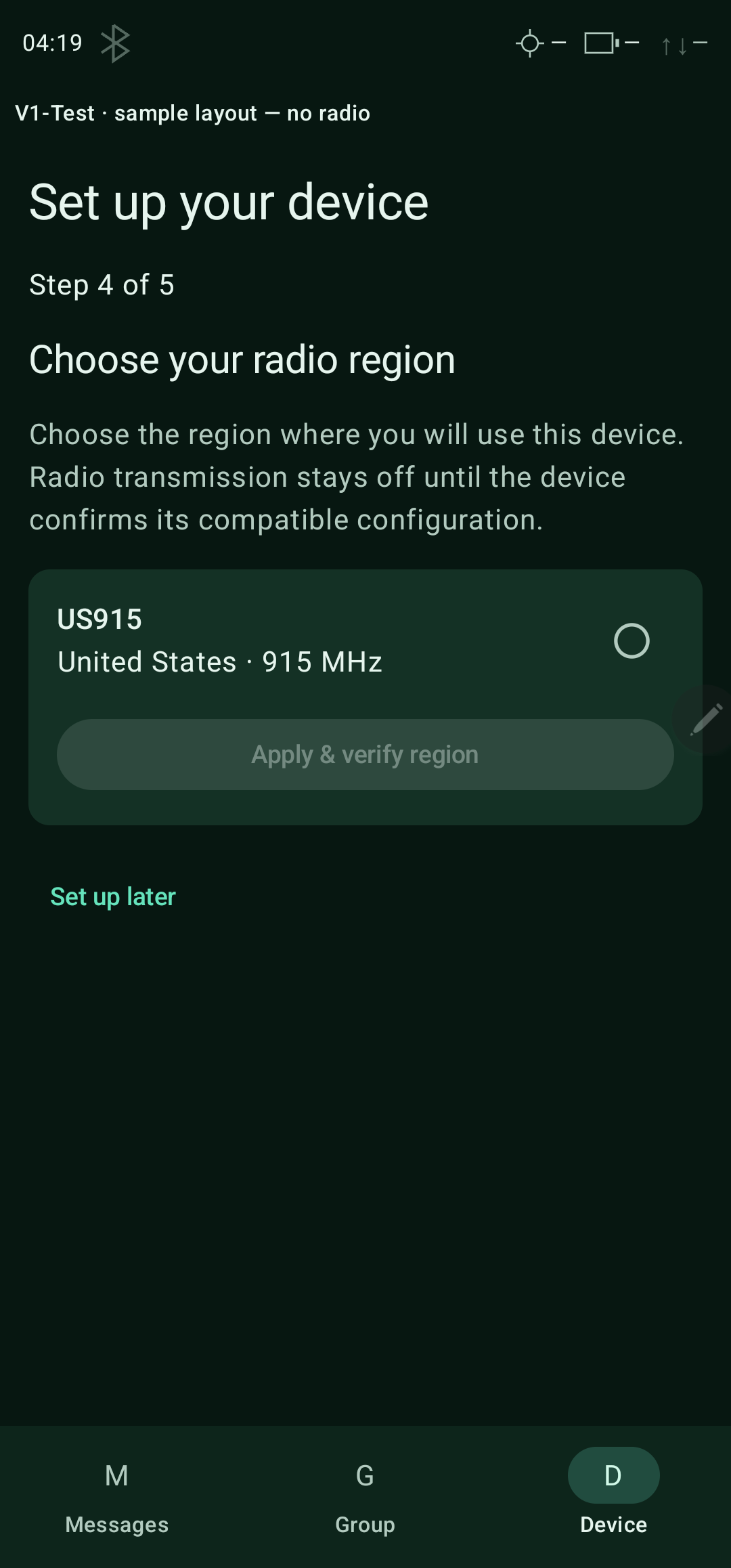 Choose the radio region — portrait